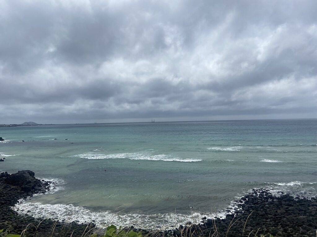 済州西海岸の涯月(エウォル)の海岸線