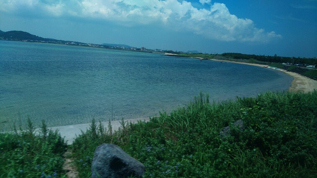 済州の海岸の岬、渉地岬(ソプチコジ)