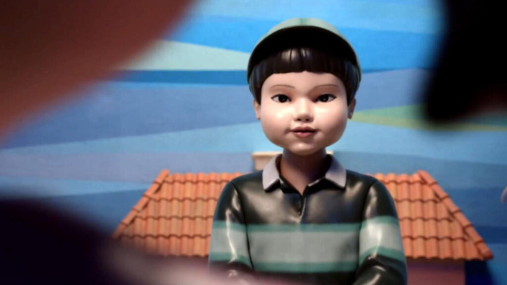 Squid Game pink-suited guards (Netflix)