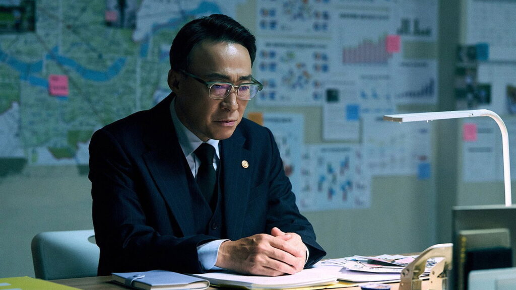 Backdrop from the Korean drama Teach You a Lesson (참교육) (Netflix)