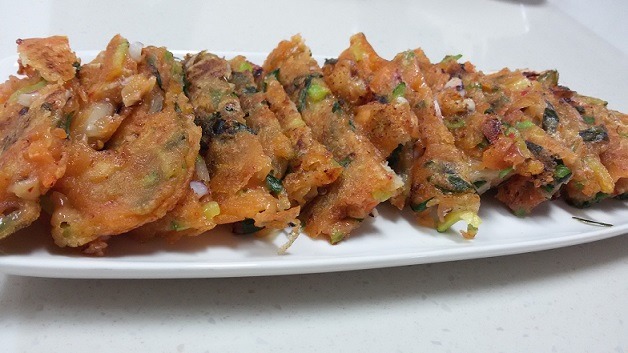 Kimchijeon, the kimchi version of Korean savory pancakes. (Wikimedia Commons)