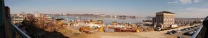Waterfront in Gunsan, the port city used for some of the film's additional location work; a representative view, not the apartment-complex sets (Photo: Lance Vanlewen, CC BY-SA 4.0, via Wikimedia Commons)