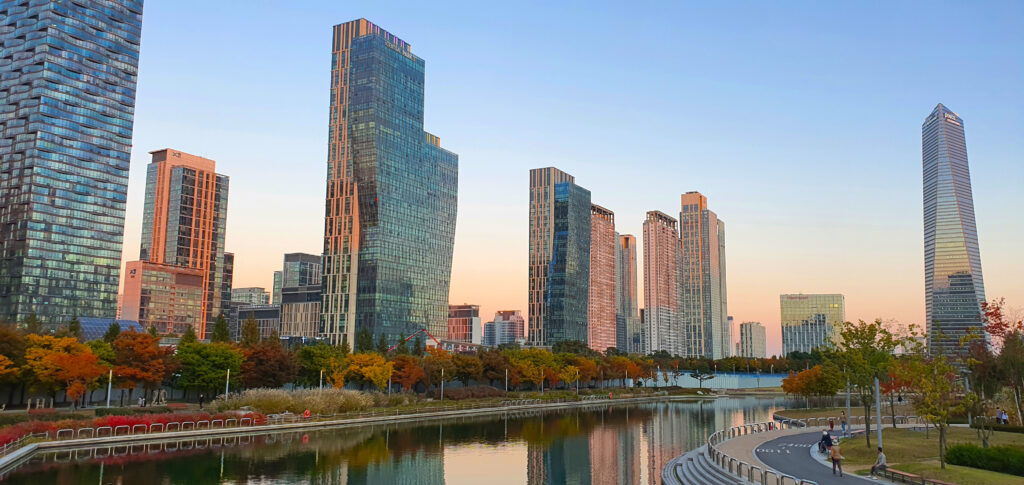 Songdo Central Park, Incheon, among the reported city-side locations. (Photo: José Carioca, CC BY-SA 4.0, via Wikimedia Commons)